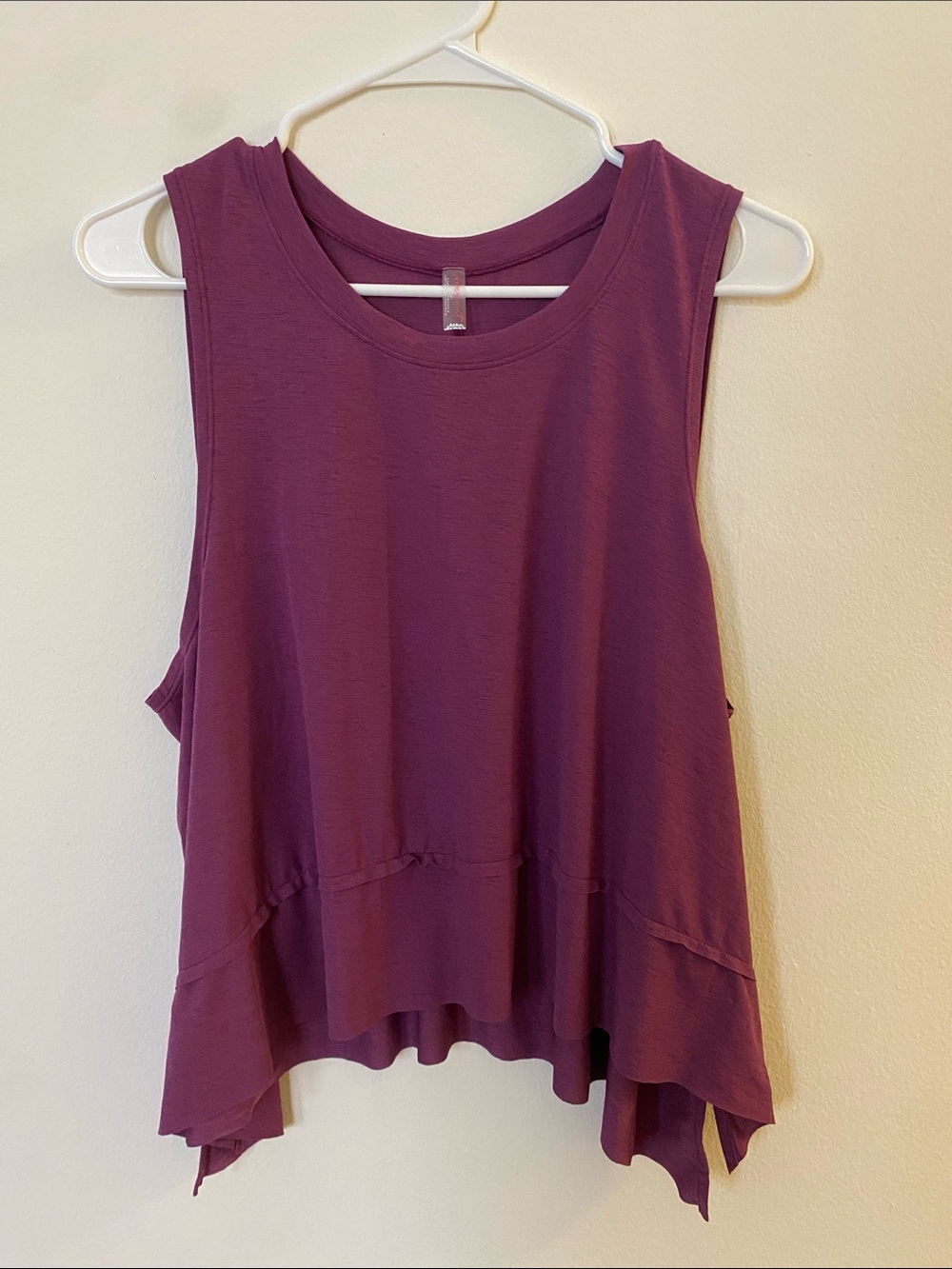 Free People Movement Purple Flowy UPF 30 Workout Tank Top L